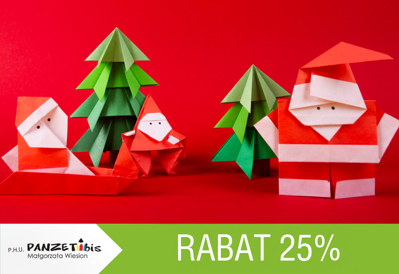25% rabatu na świąteczne artykuły kreatywne