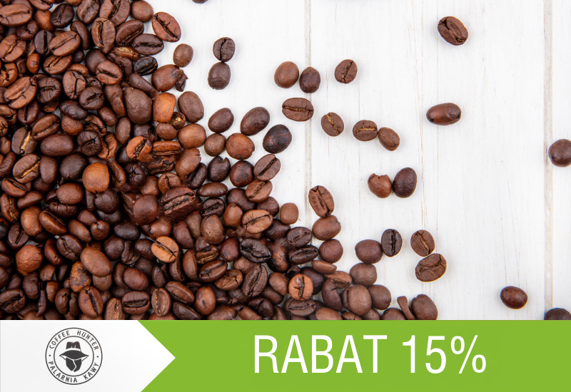 15% rabatu na kawy paczkowane