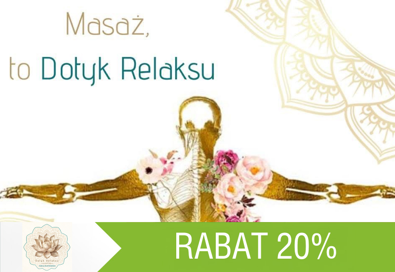 20% rabatu na wybrany masaż całościowy